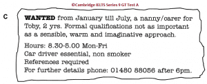 IELTS General Training Reading: Cambridge 9 Test A; complete test with top solutions and best explanations