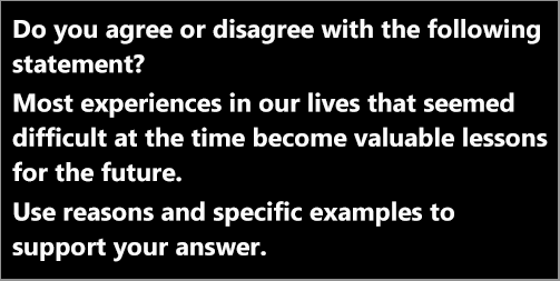 IELTS AC & GT Writing Task 2: agree-disagree essay on difficult times teaching valuable lessons; with discussion, notes, model answer and vocabulary practice