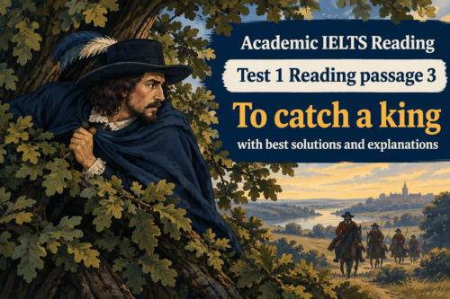 Academic IELTS Reading: Test 1 Reading passage 3; To catch a king; with best solutions and explanations