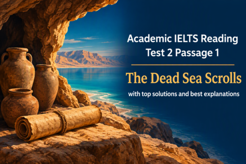 Academic IELTS Reading: Test 2 Passage 1; The Dead Sea Scrolls; with top solutions and best explanations